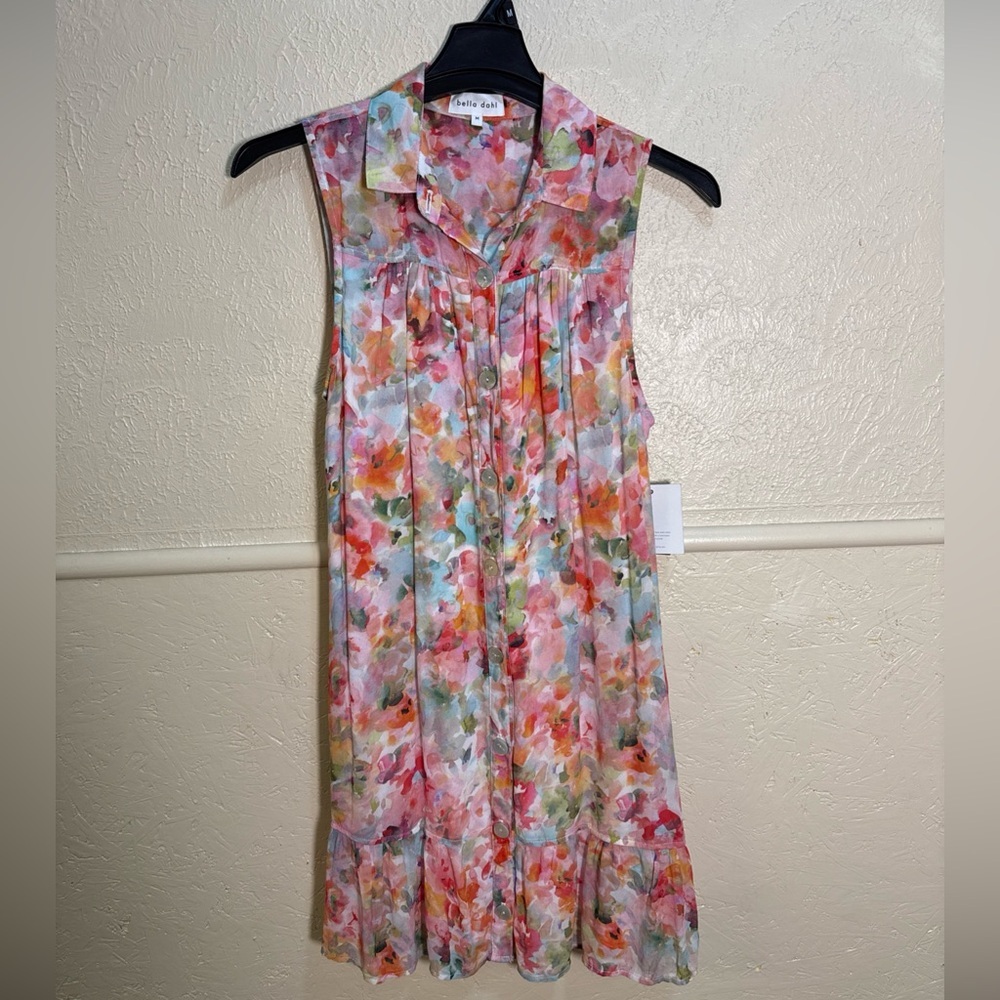 Bella Dahl Floral Sleeveless Mini Dress